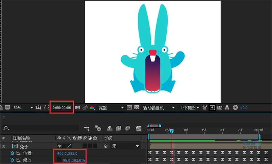 AI+AE教程！从零开始制作一只活蹦乱跳的小兔子