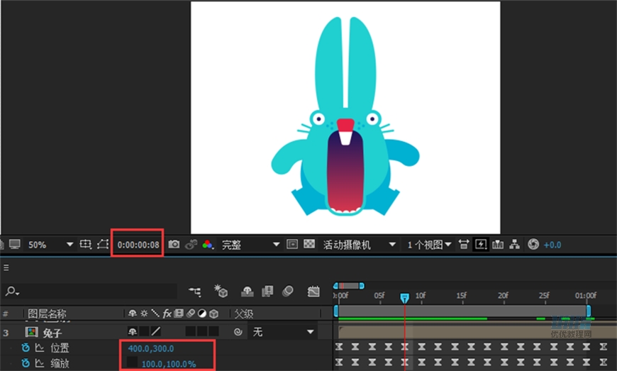 AI+AE教程！从零开始制作一只活蹦乱跳的小兔子