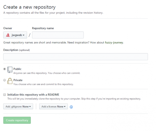 使用git将项目上传到github